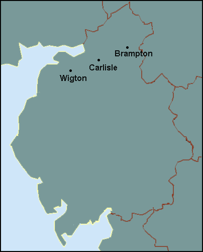 Cumbria: Carlisle Լܱߵ map