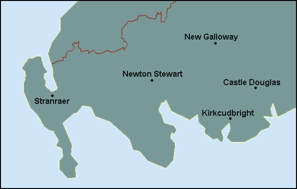 Dumfries and Galloway: Stranraer Լܱߵ map
