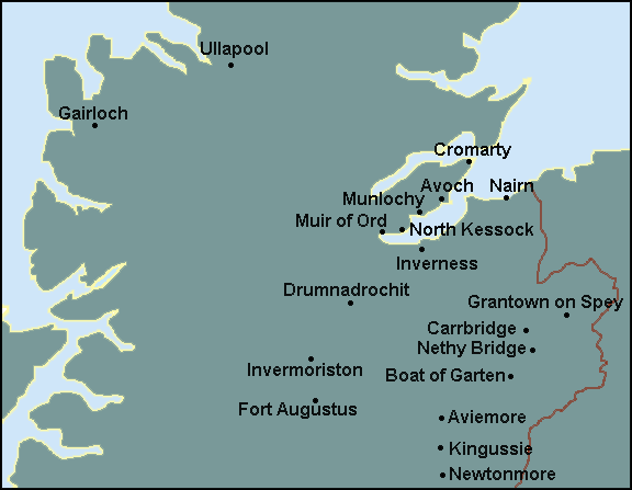Highland: Aviemore, Inverness Լܱߵ map
