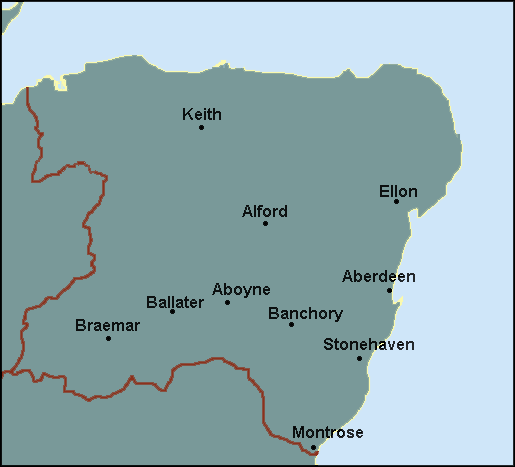 Aberdeenshire: Aberdeen Լܱߵ map