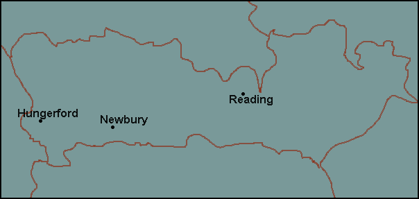 Berkshire: Newbury Լܱߵ map