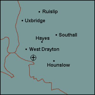 Greater London: Heathrow Լܱߵ map