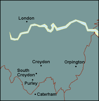 Greater London: Croydon, Orpington Լܱߵ map