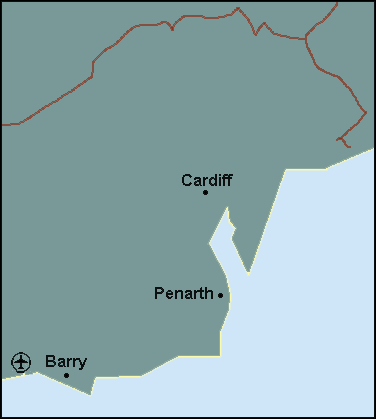 Vale of Glamorgan: Cardiff Լܱߵ map