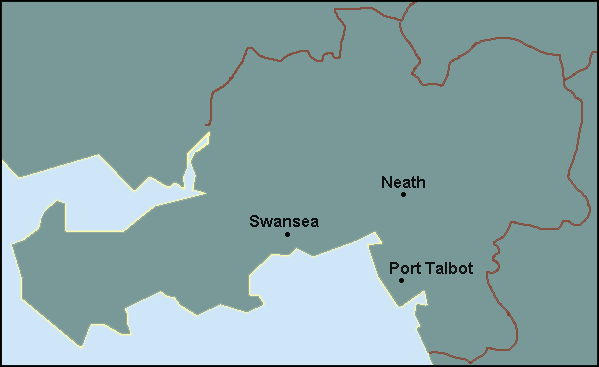 Neath: Port Talbot, Swansea Լܱߵ map