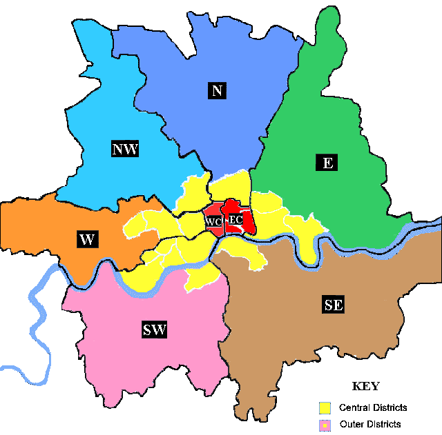 Greater London map